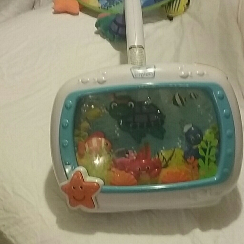 BABY EINSTEIN MOBILE WITH FISH, WATER, MUSIC,ETC