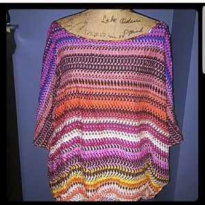 ASHLEY STEWART Cold- Shoulder Blouse