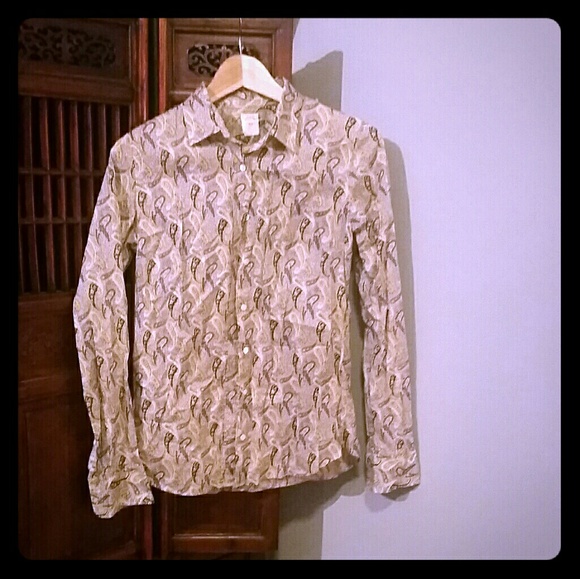 JCREW The Perfect Shirt in Paisley - Picture 1 of 1