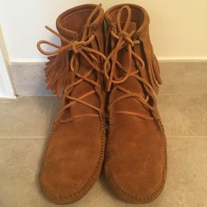 Minnetonka Fringe Booties
