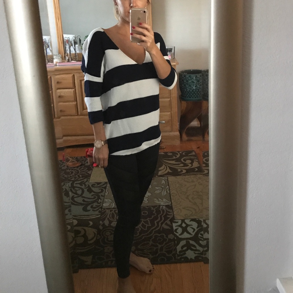 ❄️Striped oversized sweater