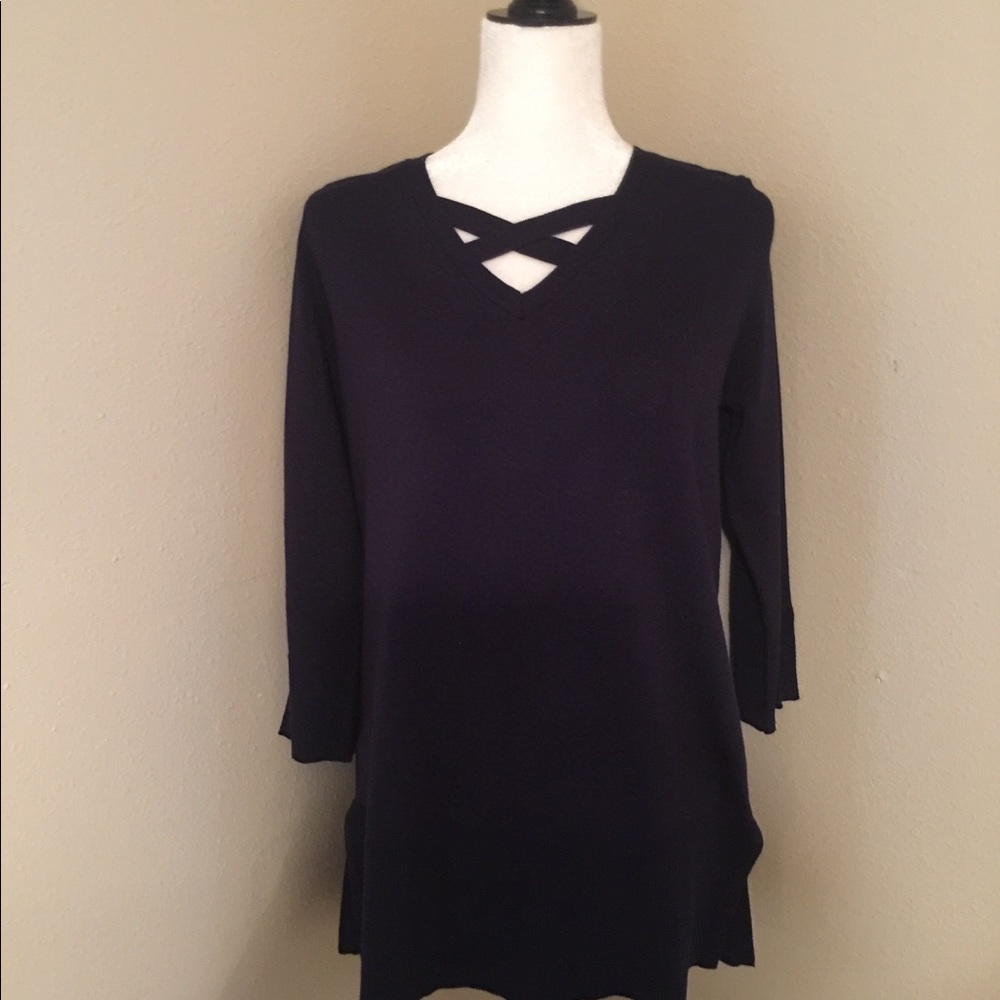 Navy blue light weight sweater