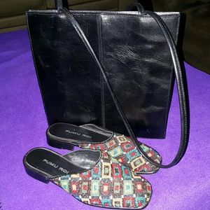 Pelle studio Black leather purse