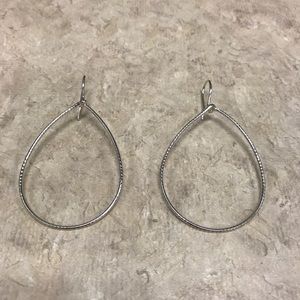 Silpada Sterling Silver Teardrop Hoop Earrings