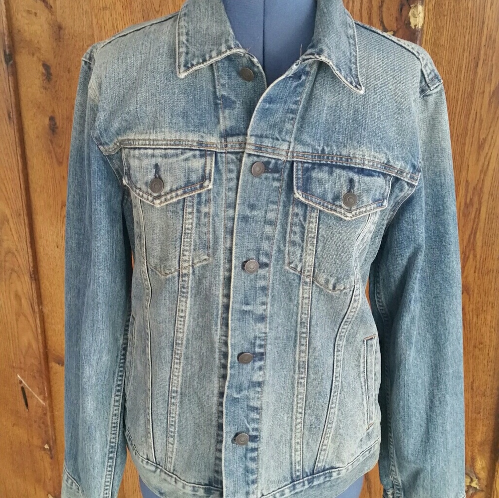 Vintage style blue jean jacket Gap