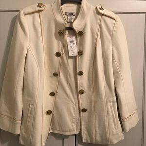 Ivory military jacket