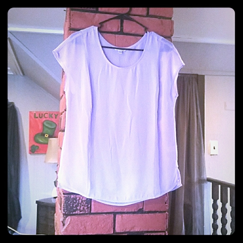 Purple chiffon shirt