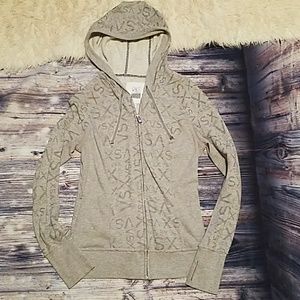 Victoria's Secret's hooded sweatshirt. Victoria's Secret's hooded sweatshirt.