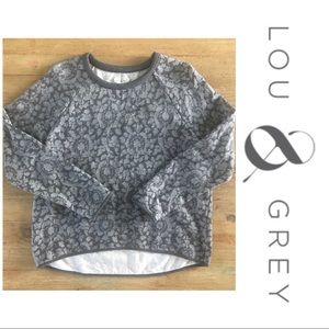 Lou & Grey cozy oversized gray sweatshirt Lou & Grey cozy oversized gray sweatshirt