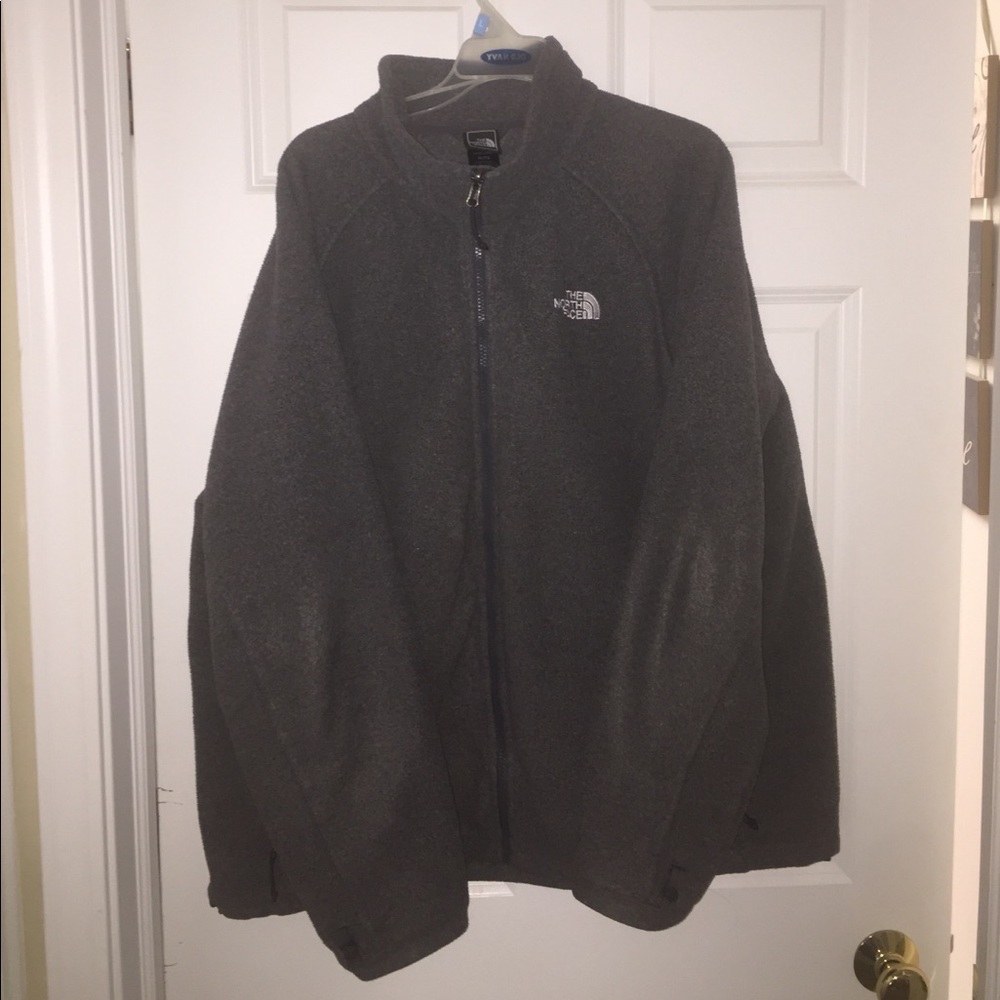 North Face Men’s Fleece Full-Zip jacket - Gray