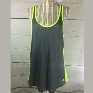 Under Armour Tank Top Women's Large Sheer Mesh Under Armour Tank Top Women's Large Sheer Mesh