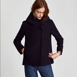 wraparound collar coat