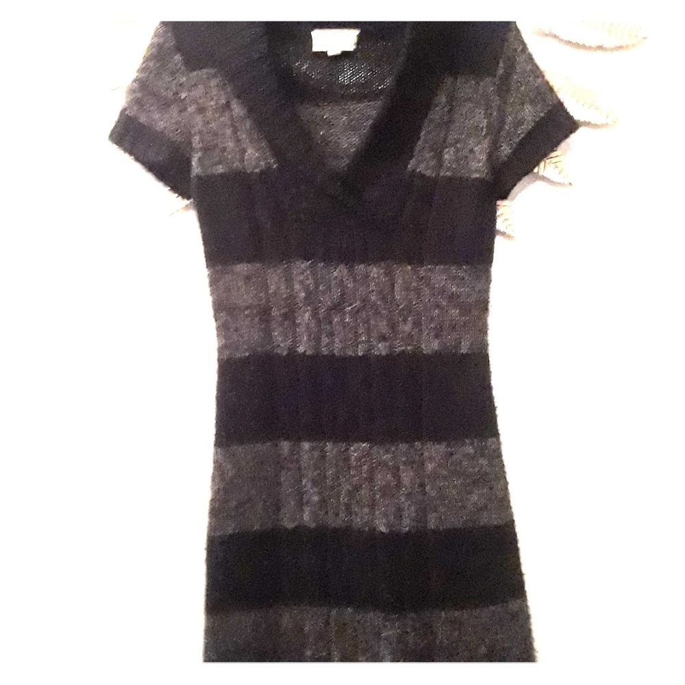 Striped sweater dress