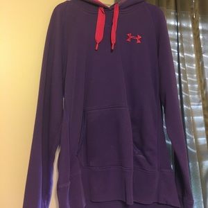 Purple and pink storm under armour hoodie