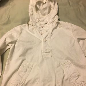 J. Crew white anorak jacket