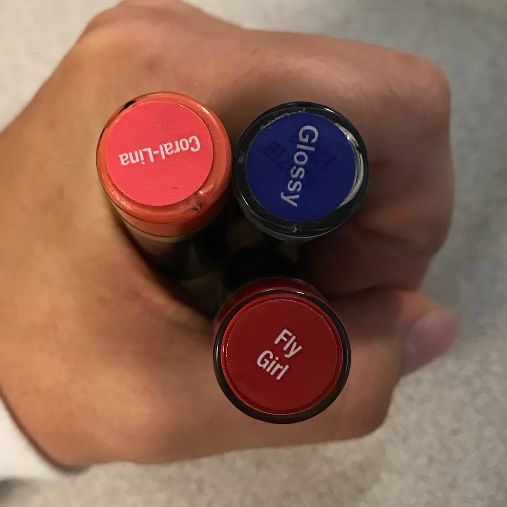 Lipsense pink/red tester lot!  Plus glossy gloss!