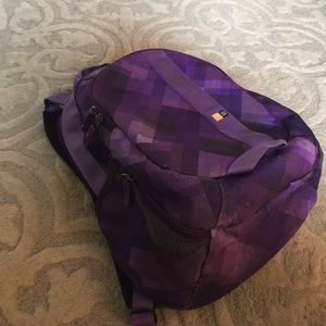 Purple backpack