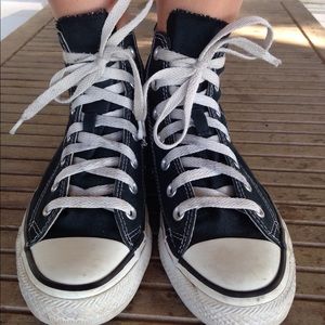 Black high-top Converse