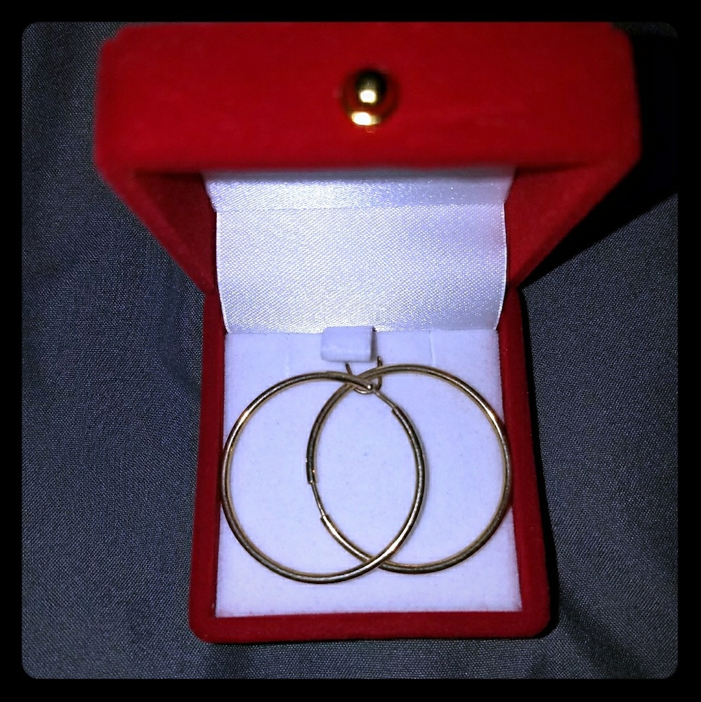 Authentic Gold Small Hoop Earrings