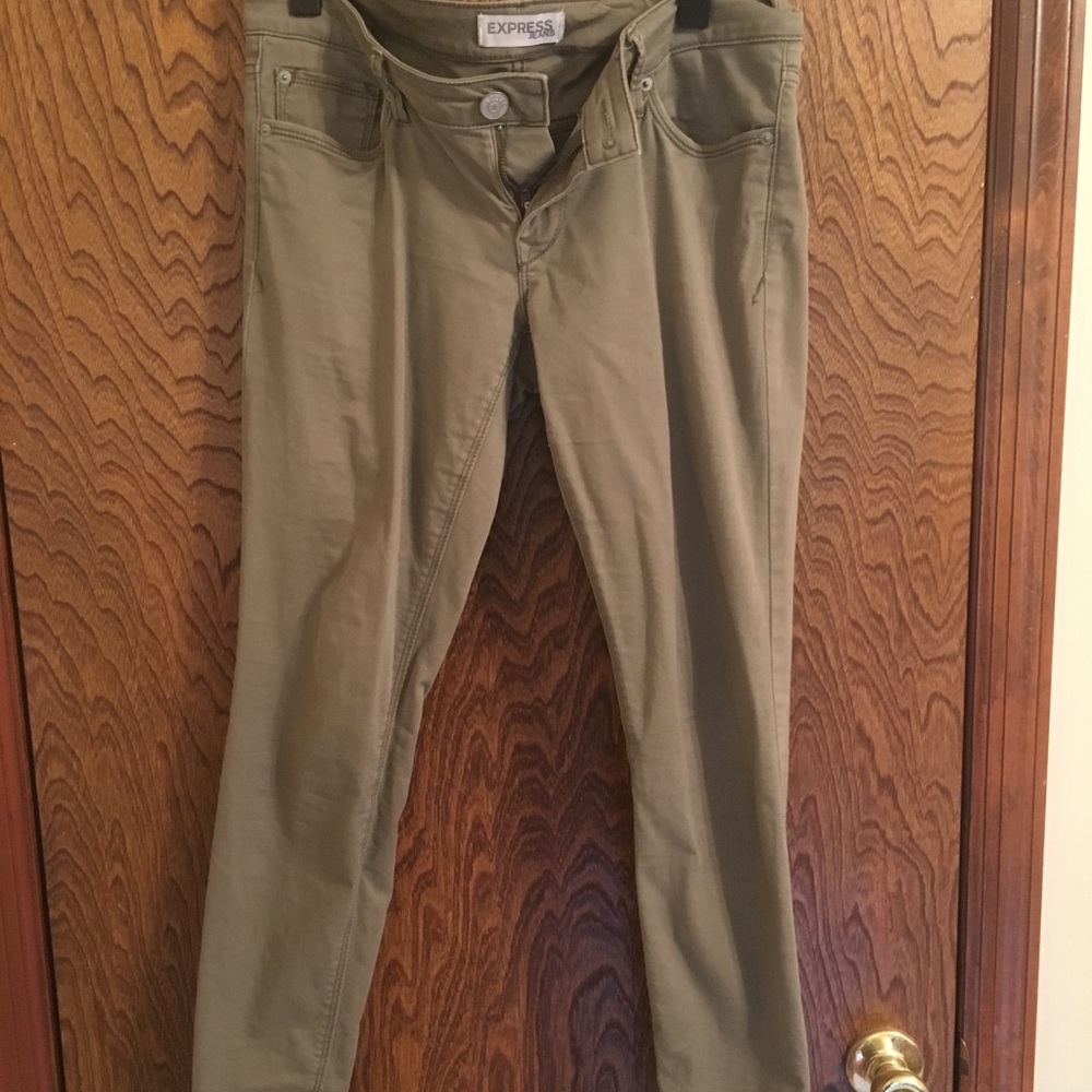 •green Express skinny jeans•