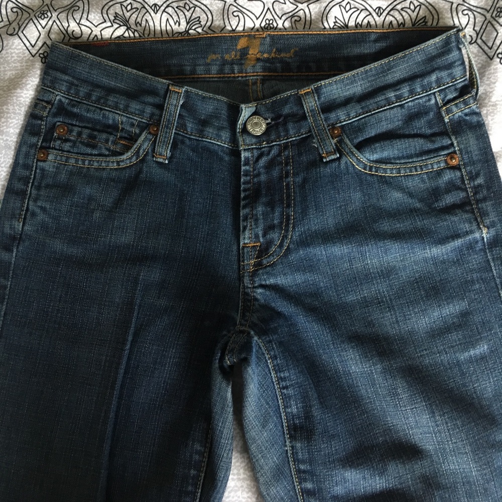 7 jeans - dark wash, boot cut