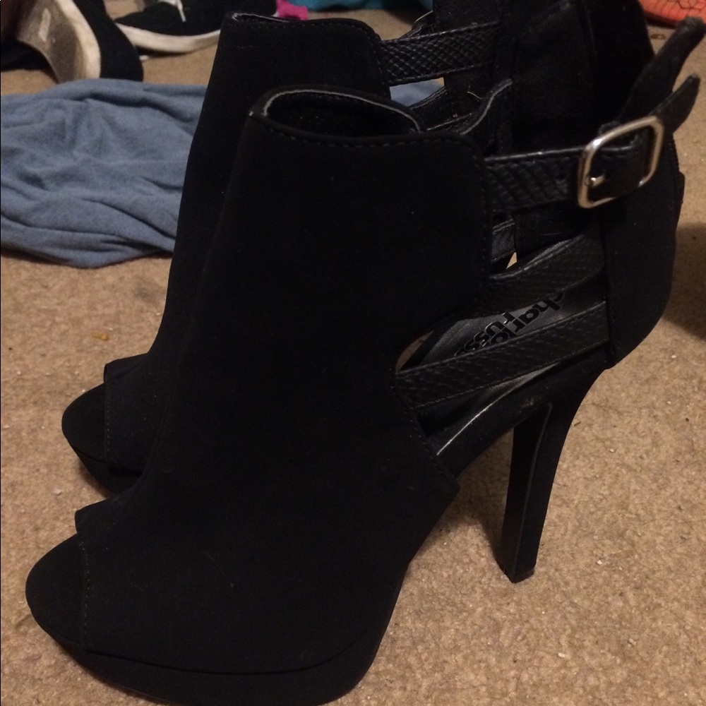 Charlotte Russe peep toe heels