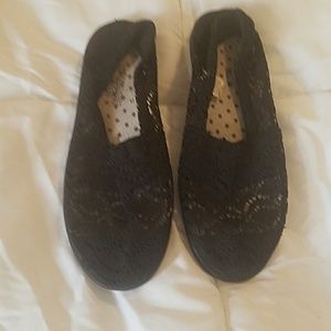 Lace slip on