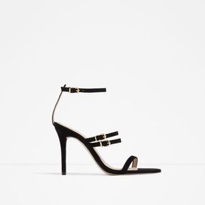 Zara Strappy Black Sandal