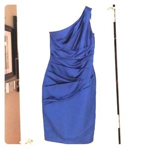 Royal Blue Satin Dress
