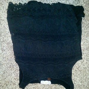 Black lace tank top
