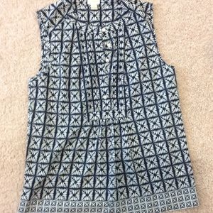 J.Crew sleeveless blouse