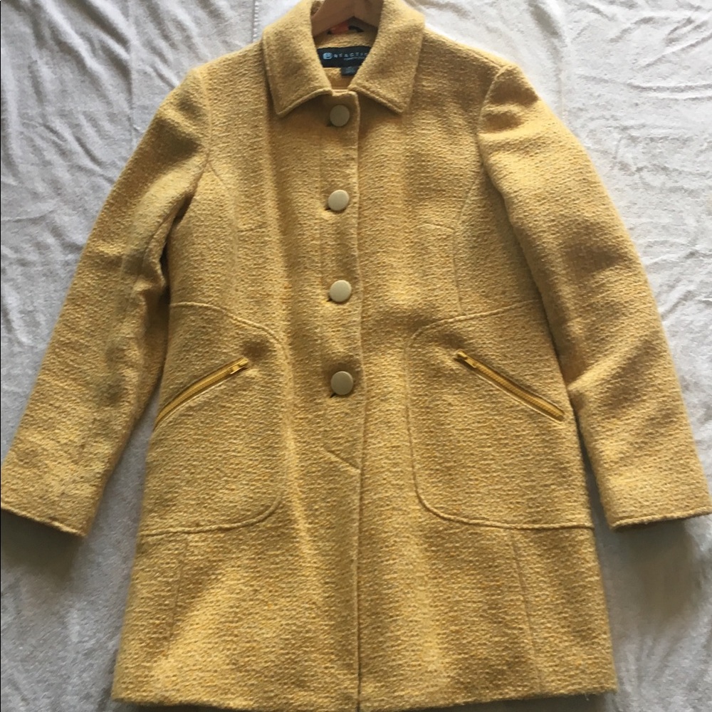 Yellow Kenneth Cole Fall Jacket.