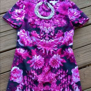 Lovely Michael Kors On-Trend Fall Art Print Dress