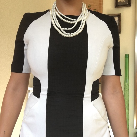 W118 BY WALTER BAKER Black and White Dress - Picture 4 of 8