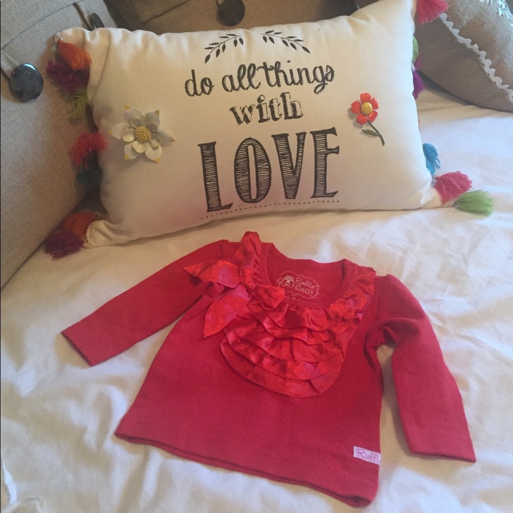 Red Ruffle Top
