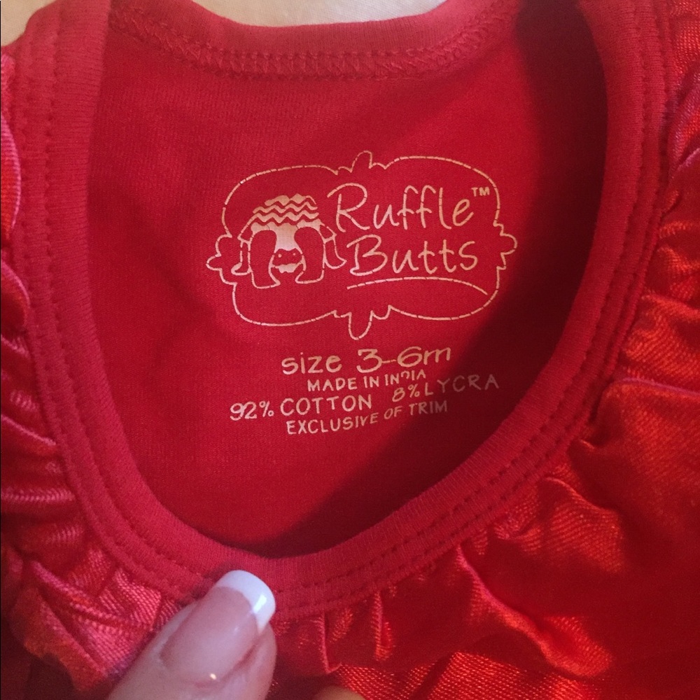 Red Ruffle Top - Picture 3 of 4