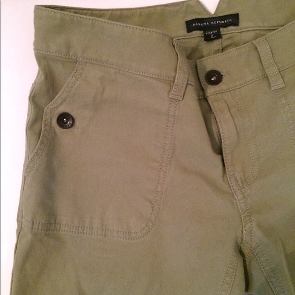 Banana Republic Pants Size 2 Olive - Picture 3 of 4
