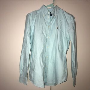 Light Blue Button Down Polo