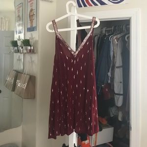 Free people slip rising sun slip in red (small) Free people slip rising sun slip in red (small)