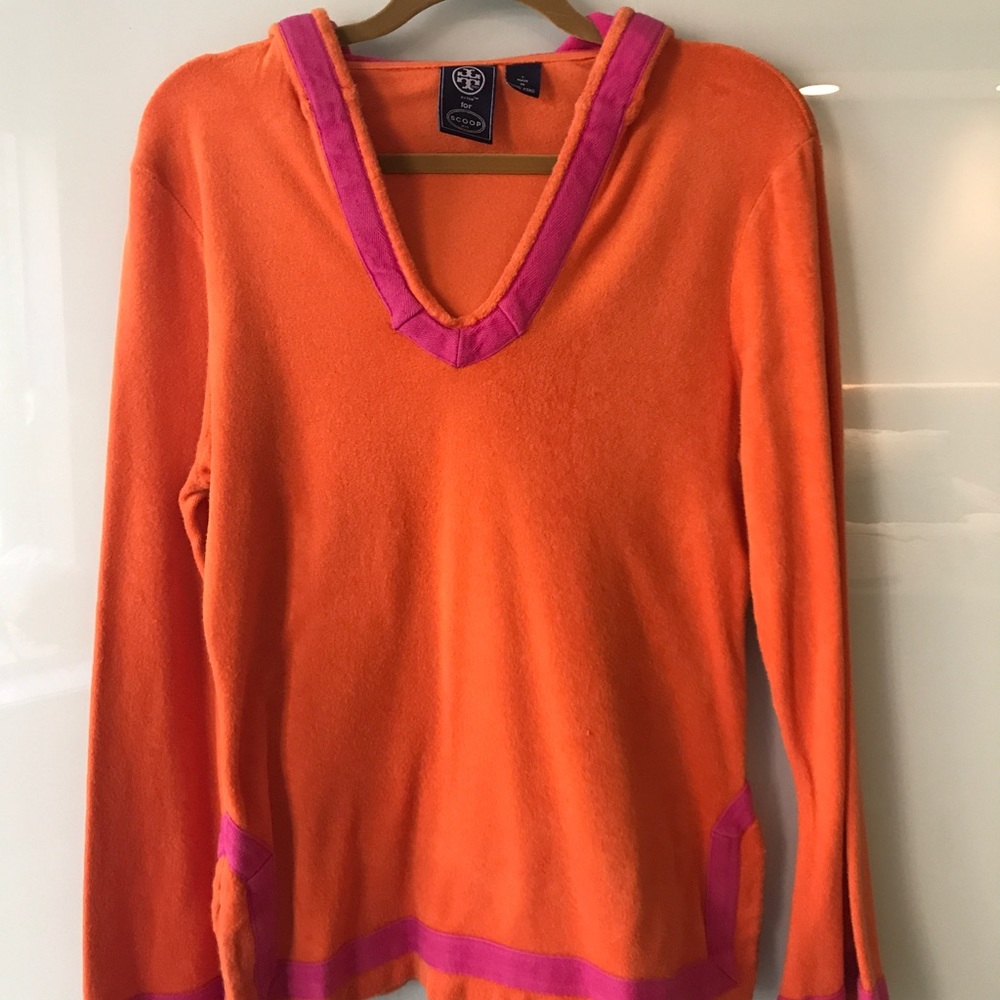 Tory Burch Terry Hooded Tunic