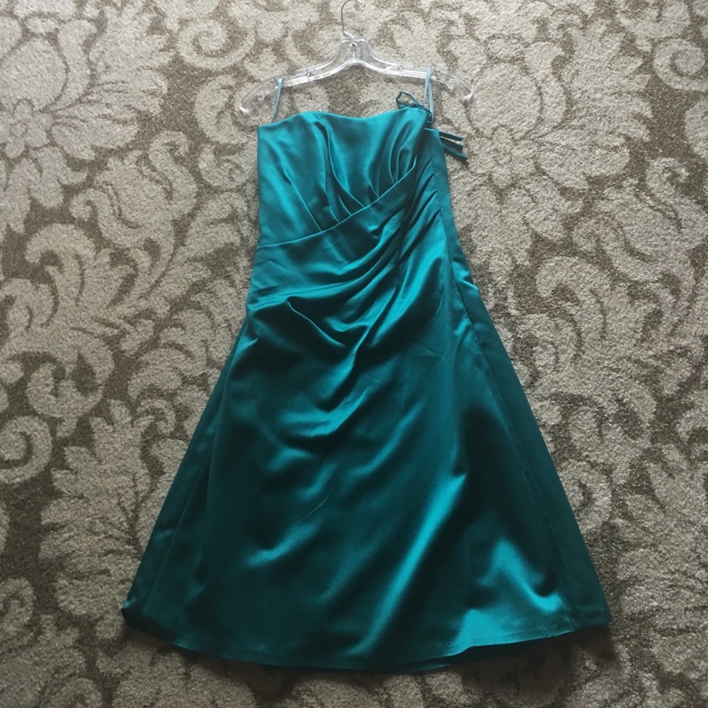 Teal bridesmaid dress