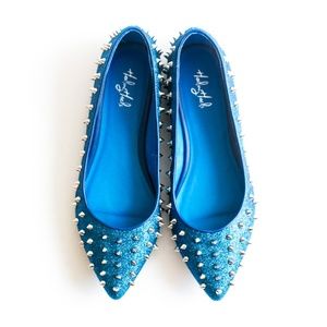 Dark Blue (glitter) Spike Shoes size 6