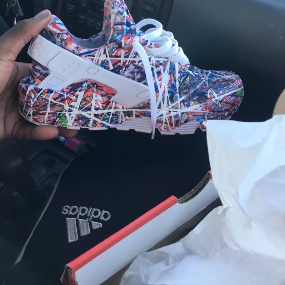 Custom Customized Splatter Huaraches - Picture 2 of 6