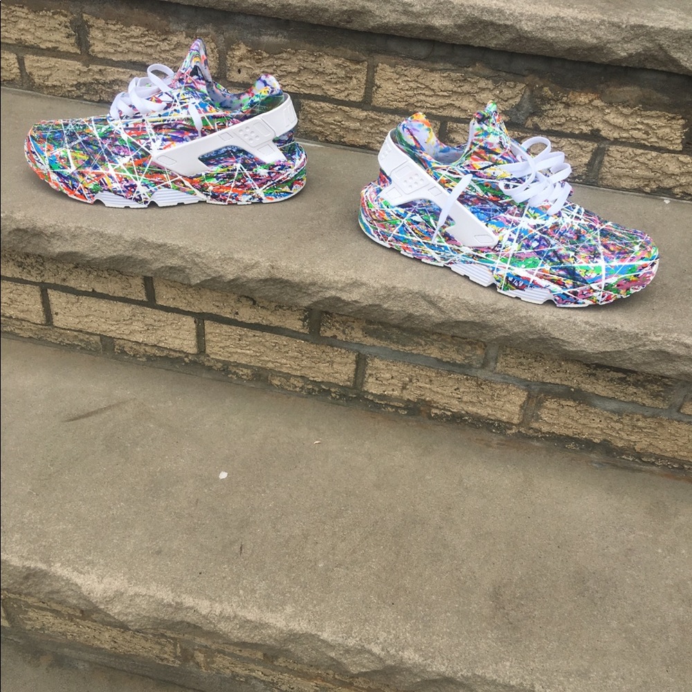 Custom Customized Splatter Huaraches - Picture 5 of 6