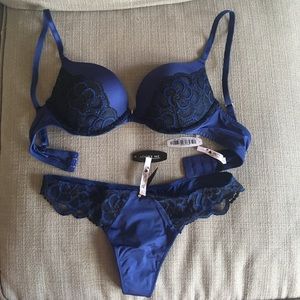 Adore Me NWT Twilight Blue bra and panty set