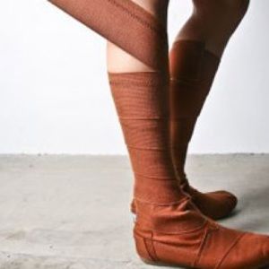 TOMS Vegan wrap boots.