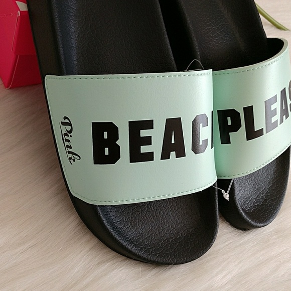 PINK VICTORIA'S SECRET SANDALS SIZE L ( 9 - 10). - Picture 2 of 5