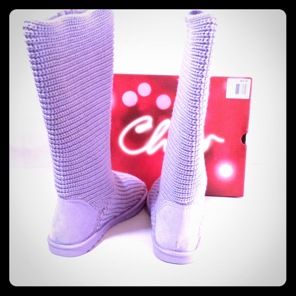 Sparkle Sweater Knit Boot Girls - Picture 8 of 8