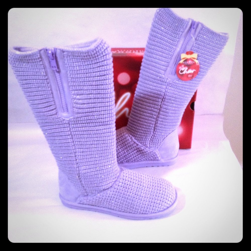 Sparkle Sweater Knit Boot Girls - Picture 4 of 8