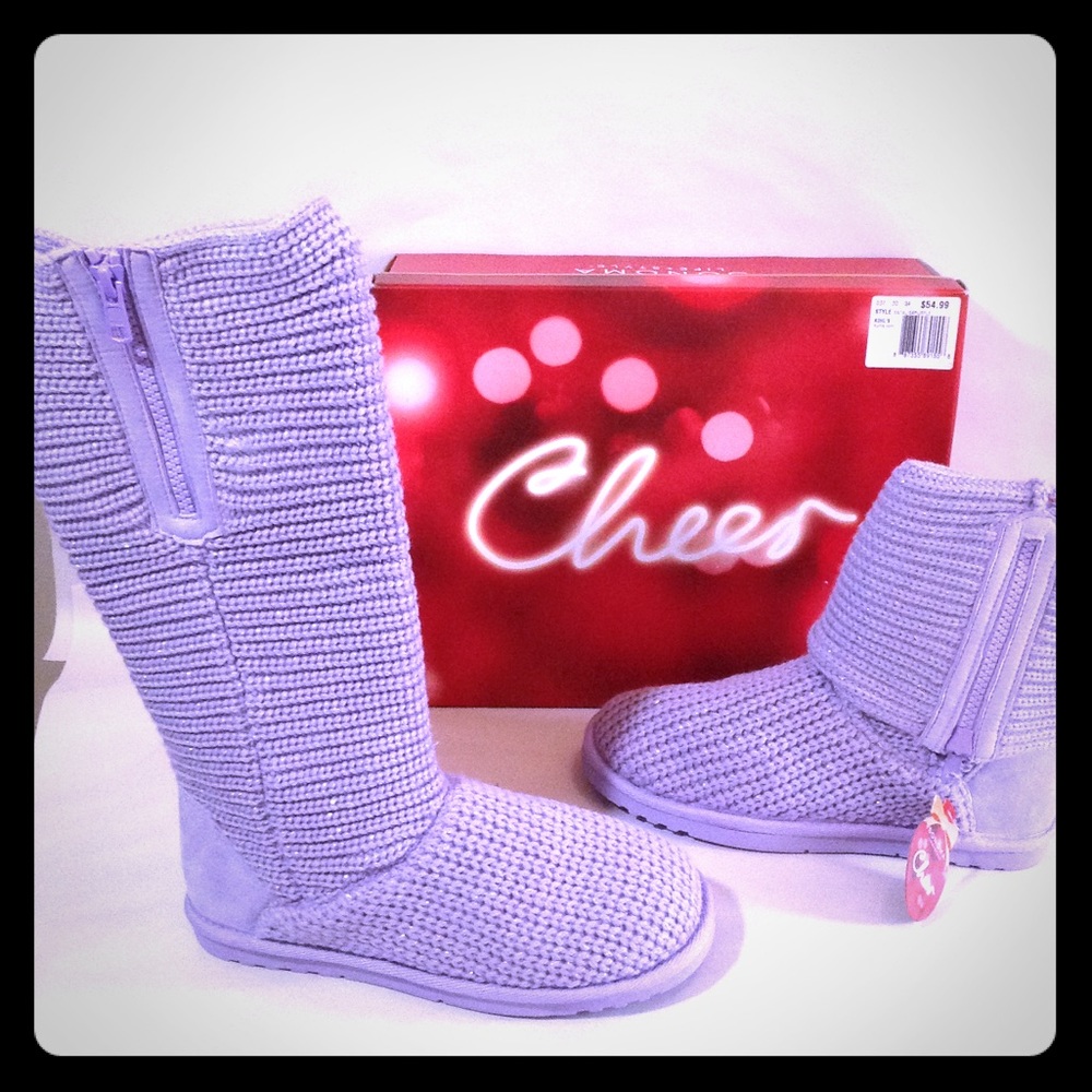 Sparkle Sweater Knit Boot Girls - Picture 3 of 8